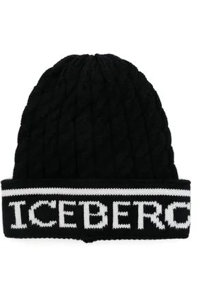 Iceberg Gorro con logo en jacquard