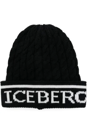 Iceberg Gorro con logo en jacquard