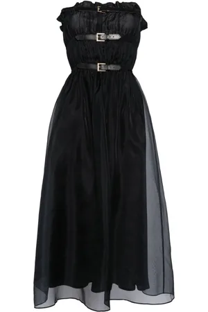 Cynthia Rowley Vestido de seda Buckle Up