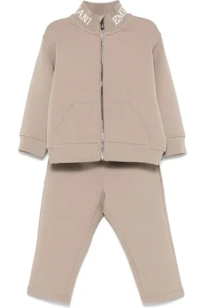 Emporio Armani Traje deportivo con logo en intarsia