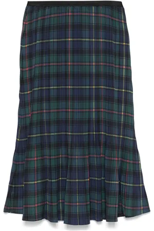 Ralph Lauren Falda midi a cuadros