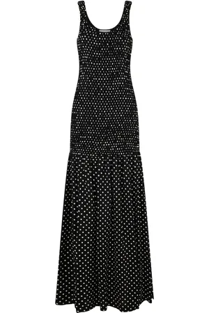Paco rabanne Vestido largo con motivo de lunares