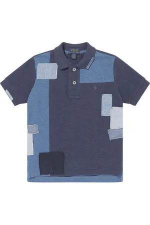 Ralph Lauren Playera tipo polo con diseño patchwork