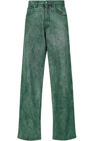 Maison Margiela Jeans rectos con parche del logo