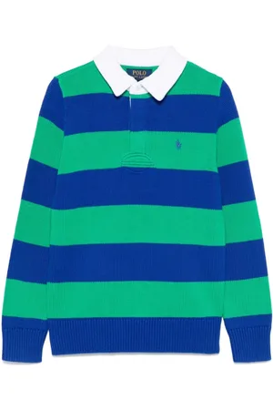 Ralph Lauren Playera tipo polo a rayas