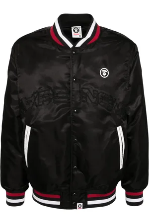 A Bathing Ape Chamarra bomber con parche del logo