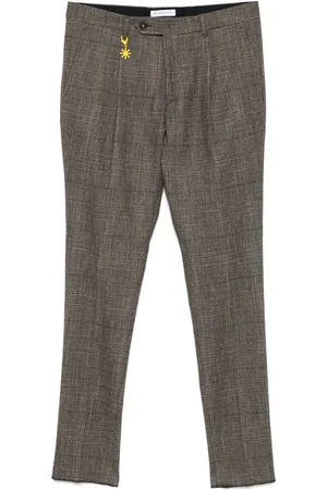 Manuel Ritz Pantalones con cuadros estampados