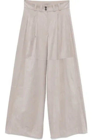 D.EXTERIOR Pantalones rectos con detalle de pinzas