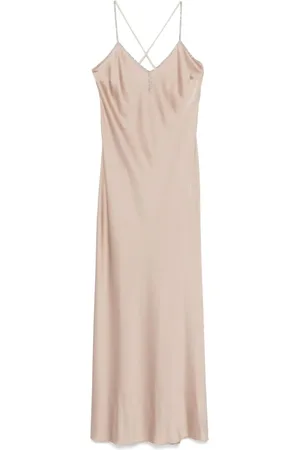 D.EXTERIOR Slip dress a capas con detalles de cristal