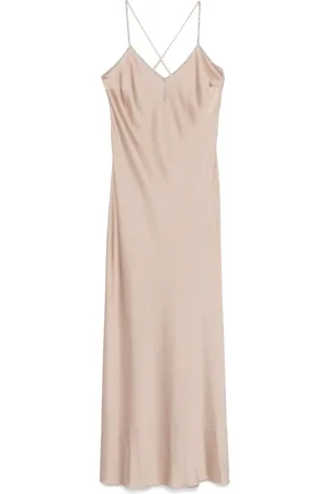 D.EXTERIOR Slip dress a capas con detalles de cristal