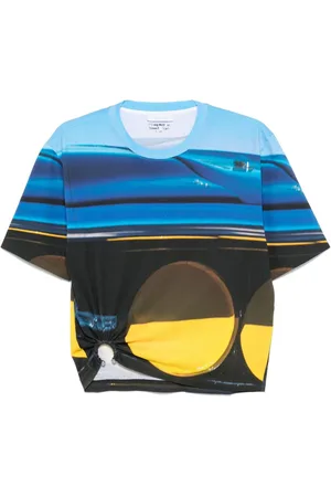Paco rabanne Playera con estampado gráfico