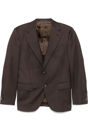 CARUSO Blazer con motivo de espiga