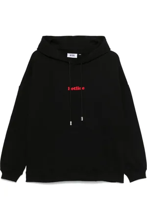 GCDS Hoodie con bordado Hotline