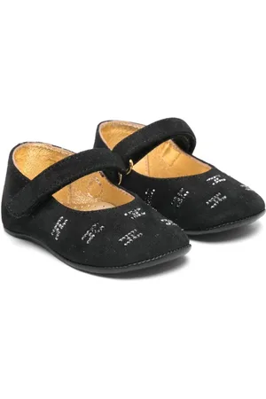 Elisabetta Franchi Flats con detalles de cristal