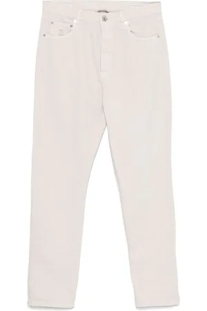 Brunello Cucinelli Jeans con logo bordado