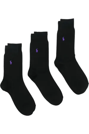 Ralph Lauren Pack de tres pares de calcetines con logo bordado