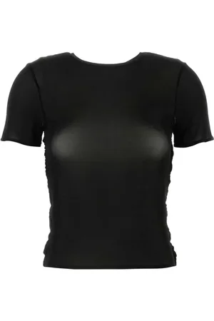 MAGDA BUTRYM Playera fruncido de malla