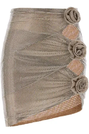 GIUSEPPE DI MORABITO Falda corta de tul con detalles de strass