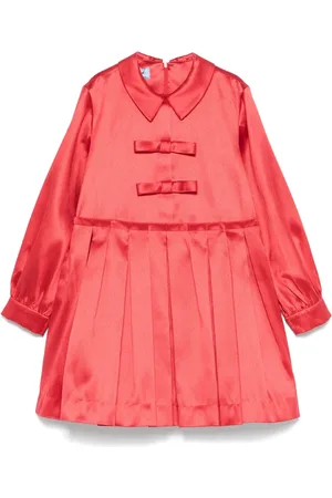 Mimisol Vestido mikado con diseño plisado