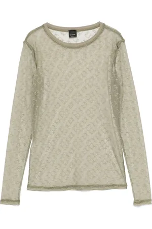 Pinko Playera de encaje con monograma