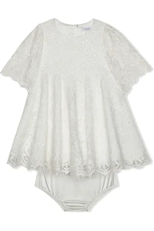 Dolce & Gabbana Vestido de encaje manga corta