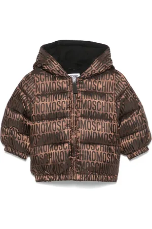 Moschino Chamarra con logo en jacquard