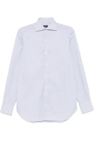 Finamore Camisa con rayas estampadas