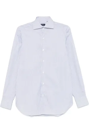 Finamore Camisa con rayas estampadas