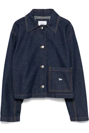 Maison Kitsuné Chamarra de mezclilla corta