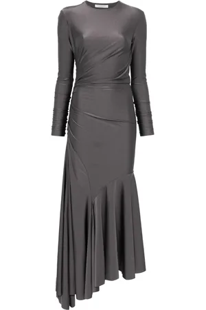 Serafini Vestido midi asimétrico