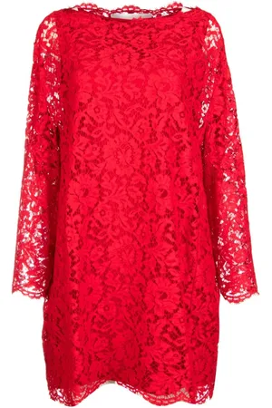 VALENTINO GARAVANI Vestido corto con encaje floral