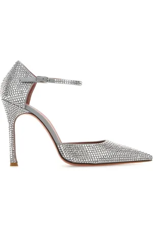 Amina Muaddi Zapatillas con detalles de cristal