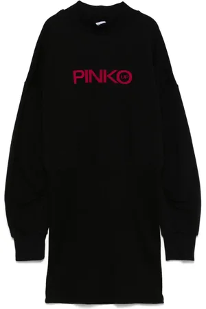 Pinko Vestido con logo afelpado