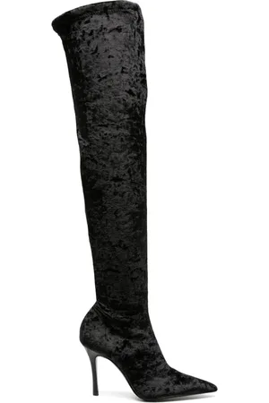 Arteana Botas por encima de la rodilla de terciopelo