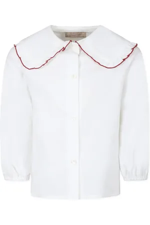 LA STUPENDERIA Camisa con ribete de volantes