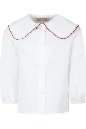 LA STUPENDERIA Camisa con ribete de volantes