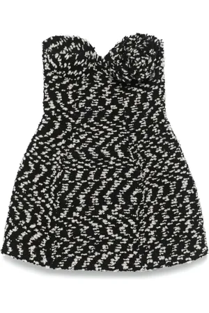 GIUSEPPE DI MORABITO Vestido corto de bouclé con aplique floral