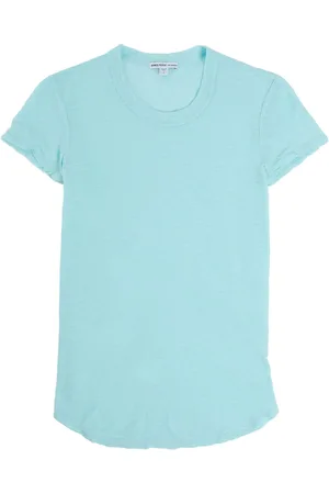 James Perse Playera con cuello redondo