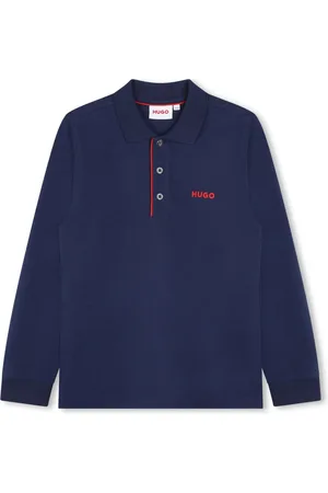 HUGO BOSS Playera tipo polo con logo estampado