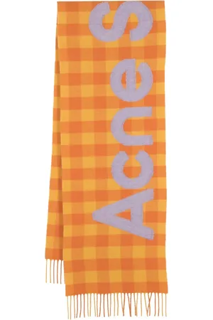 Acne Studios Bufanda con estampado de cuadros