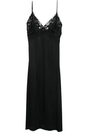 Sandro Vestido midi con bordes bordados