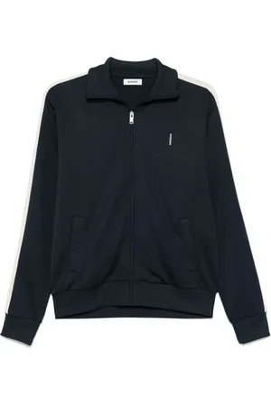 Sandro Sudadera con logo bordado y cierre