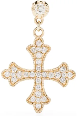 JACQUIE AICHE Anillo Sophia en oro amarillo de 14kt con diamante