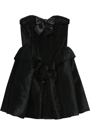 Shushu/Tong Vestido de pana con detalle de moño