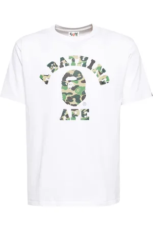 A Bathing Ape Playera con logo estampado