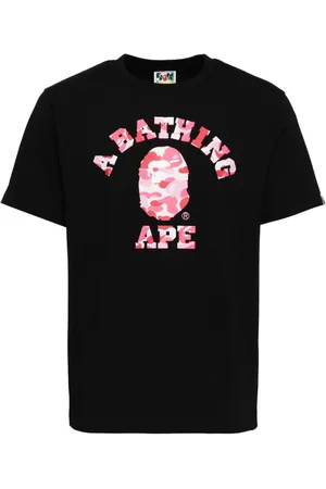 A Bathing Ape Playera con logo estampado