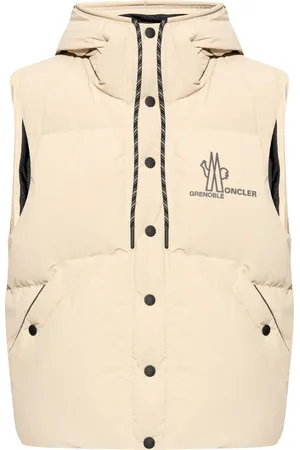 Moncler Chaleco capitonado con logo estampado
