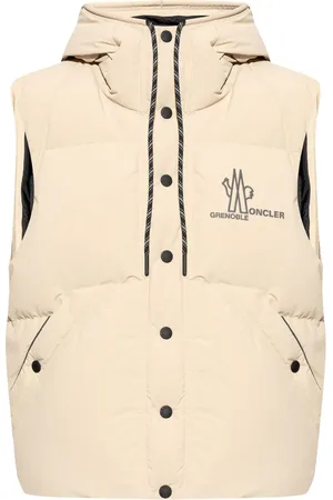 Moncler Chaleco capitonado con logo estampado