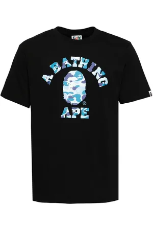 A Bathing Ape Playera con logo estampado