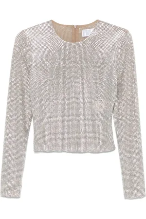 GIUSEPPE DI MORABITO Top con detalles de cristal